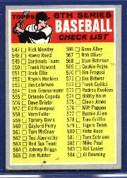 1970 Topps Baseball Cards      542     Checklist 6